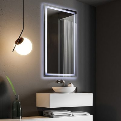 Зеркало бытовое навесное с подсветкой 600*1000 ЗП-42 - изображение 2