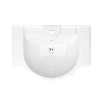 Овальная раковина Керамин Ареццо 70 универсальная с отверстием белая - изображение 3