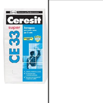 Фуга для заполнения узких швов Ceresit CE 33 белая №01 (2кг) - изображение 1