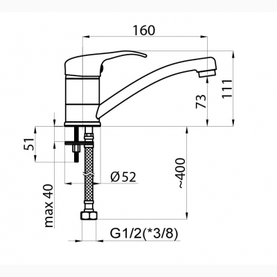 Смеситель для умывальника P-19 Star (Rubineta, Литва) - изображение 2 Смеситель для умывальника P-19 Star (Rubineta, Литва) - изображение 2