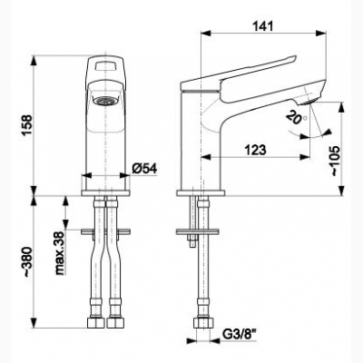 Смеситель AMAZONIT для умывальника - изображение 2
