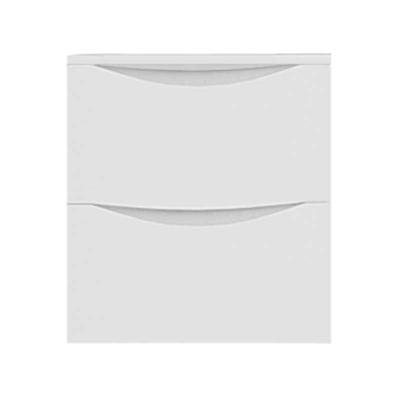 Тумба Shell 60 2 ящика, белый, под умывальник Бергамо Нова 60 - изображение 1