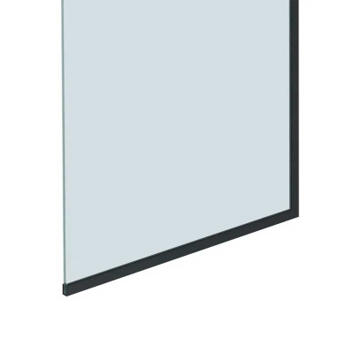 Шторка для ванны BENETTO 1400х700, прозрачное стекло, профиль черный матовый, BEN-403_BL_C - изображение 2