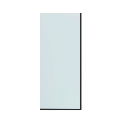 Шторка для ванны BENETTO 1400х500, прозрачное стекло, профиль черн.матовый, BEN-403_BL_C 500 - изображение 1