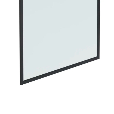 Шторка для ванны BENETTO 1400х700, прозрачное стекло, профиль черный матовый, BEN-406_BL_C - изображение 2