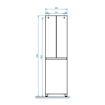 Шкаф Неаполь П 50 К, Белый глянцевый (1) - изображение 2
