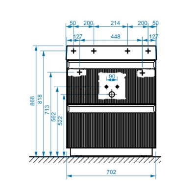 Тумба Базель Н 70-02 белый матовый (18) - изображение 4 Тумба Базель Н 70-02 белый матовый (18) - изображение 4