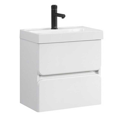 Тумба под умывальник Бостон НП 50-02 Белый глянцевый (1) - изображение 1