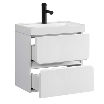 Тумба под умывальник Бостон НП 50-02 Белый глянцевый (1) - изображение 2