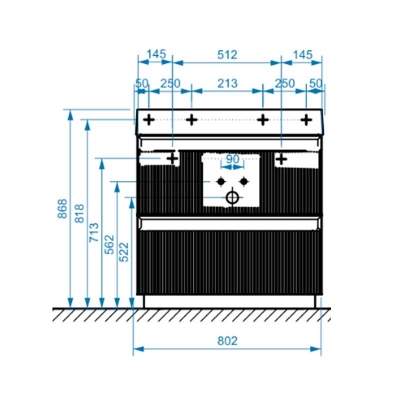 Тумба Базель Н 80-02, Белый матовый (18) - изображение 4 Тумба Базель Н 80-02, Белый матовый (18) - изображение 4