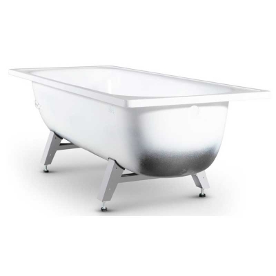 Ванна стальная ВИЗ Antika А-70001 170x70 (белая орхидея, с ножками) - изображение 2