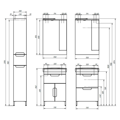 Тумба Мадейра Н 55-01, Белый глянцевый (1) - изображение 4