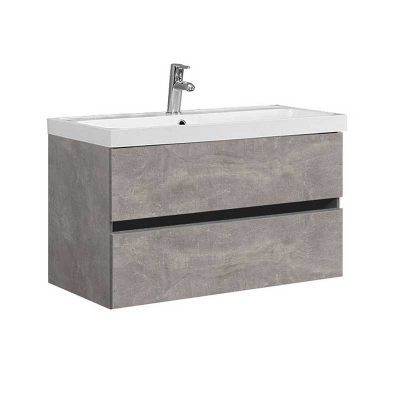 Тумба Бостон НП 90-02 Бетон Чикаго светло-серый (31) - изображение 1