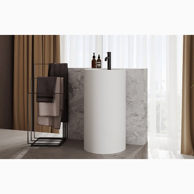 Умывальник Белюкс Осло 450х800 Напольный Белый матовый (Solid Surface) - изображение 3