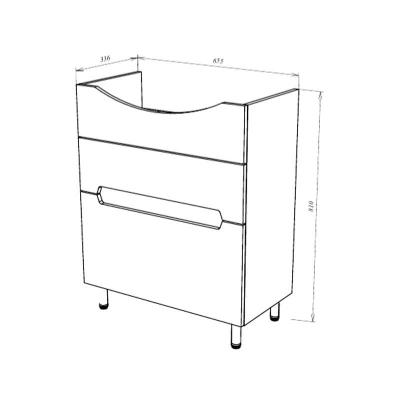 Тумба MARKO 71 700 2 ящика - изображение 4