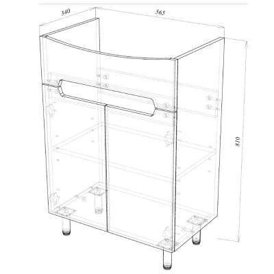 Тумба MARKO 72 600 2 ящика - изображение 4 Тумба MARKO 72 600 2 ящика - изображение 4