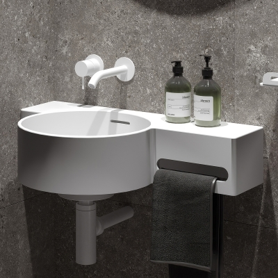 Умывальник Белюкс Аврора 550-01, Белый матовый - изображение 3 Умывальник Белюкс Аврора 550-01, Белый матовый - изображение 3