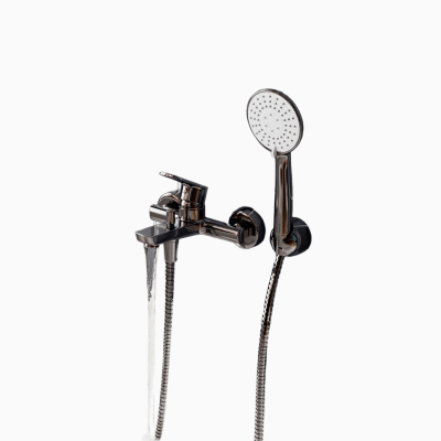 Смеситель Dill 6101 для ванны с коротким изливом (в компл. шланг и лейка 3-функц) - изображение 1 Смеситель Dill 6101 для ванны с коротким изливом (в компл. шланг и лейка 3-функц) - изображение 1