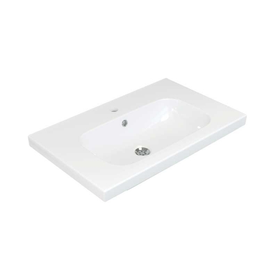 Умывальник Керамин Эридан 70 ФС мебельный с отверстием белый - изображение 1