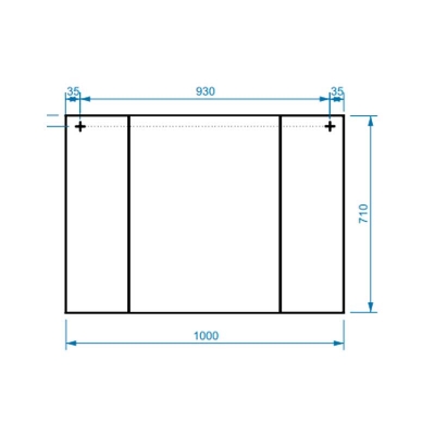 Шкаф навесной зеркальный Неаполь ВШ 100, Белый глянцевый (1) - изображение 3 Шкаф навесной зеркальный Неаполь ВШ 100, Белый глянцевый (1) - изображение 3