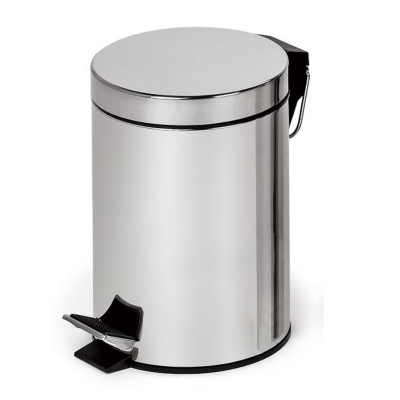 Ведро с педалью 10л хром, арт.90024 - изображение 1