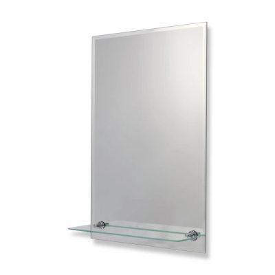 Зеркало 600*400 с фацетом 15мм и полкой, арт. Е-469 - изображение 1