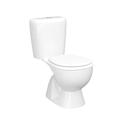 Напольный унитаз-компакт Керамин Гранд-N Инкоэр двухрежимный Боковой подвод (с мягким сиденьем) - изображение 1