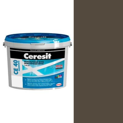Фуга эластичная водоотталкивающая Ceresit CE 40 коричневая №60 2кг - изображение 1