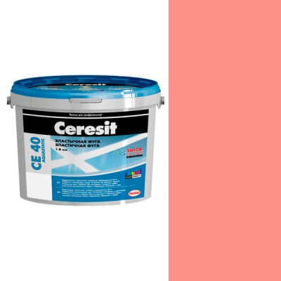 Фуга эластичная водоотталкивающая Ceresit CE 40 розовая №34 (5кг) - изображение 1