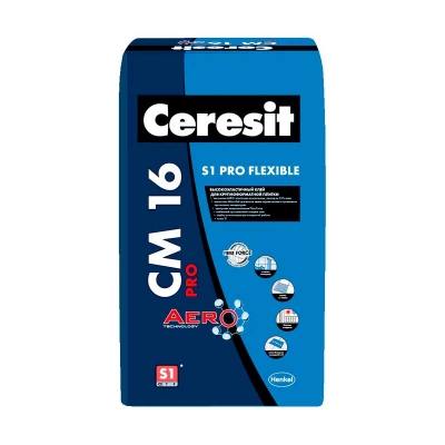 Клей для плитки Ceresit СМ 16 S1 PRO Flexible 20кг - изображение 1
