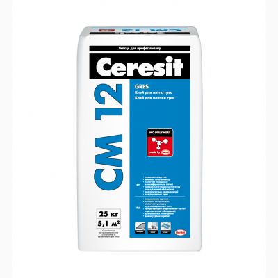 Клей для плитки Ceresit СМ 12 Gres 25 кг - изображение 1