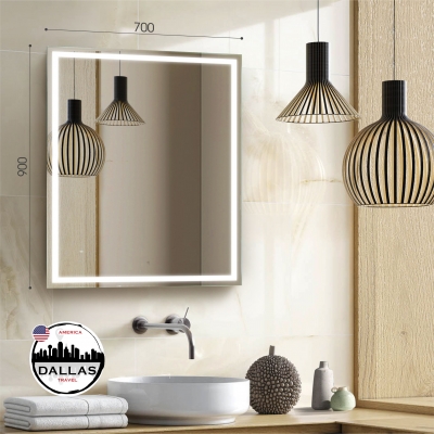 Зеркало DALLAS 9070d-6 с подсветкой фронт. подсветка датчик движения - изображение 4 Зеркало DALLAS 9070d-6 с подсветкой фронт. подсветка датчик движения - изображение 4