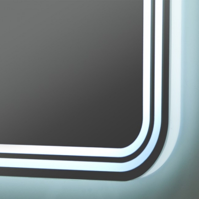 Зеркало бытовое навесное с подсветкой 800*600 ЗП-51 - изображение 3
