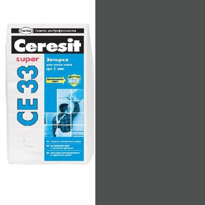 Фуга для заполнения узких швов Ceresit CE 33 графит №16 (2кг) - изображение 1