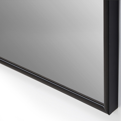 Зеркало 600х500мм бытовое в раме (черный, узкий) М-247  - изображение 3