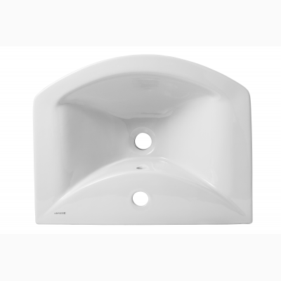 Умывальник Керамин Палермо 60 (2 сорт) с отверстием мебельный белый - изображение 3