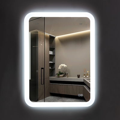 Зеркало Алмаз-Люкс бытовое навесное с подсветкой и подогревом 600х800 ЗП-Н-27 - изображение 2