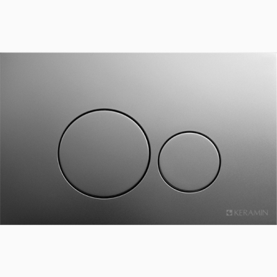 Клавиша механическая смывная Kерамин ИнВолл Kей Премиум (серебристо-серая) K5230-К-EEA2 - изображение 1