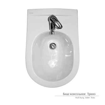 Биде Керамин Трино белый консольное - изображение 2