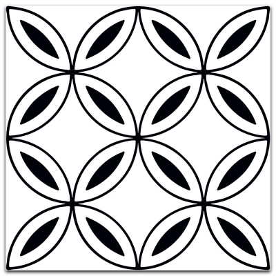 Керамогранит Керамин Неро-Бьянко 5Д тип 2 200х200 - изображение 1