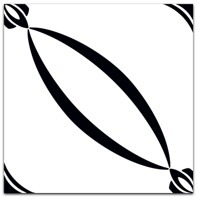 Керамогранит Керамин Неро-Бьянко 5Д тип 4 200х200 - изображение 1