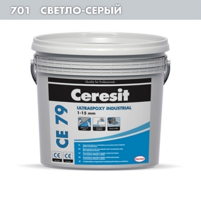 Эпоксидный состав для швов Ceresit СЕ 79 светло-серый 710 5 кг - изображение 1