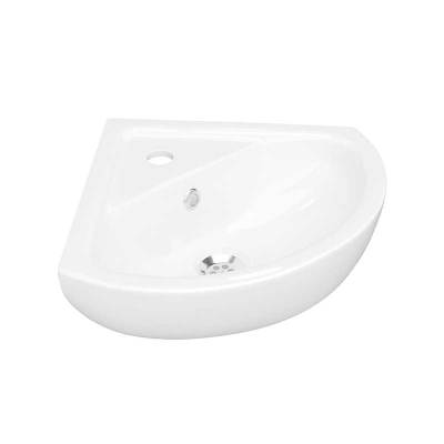 Умывальник Сити 45 угловой с отверстием белый - изображение 1