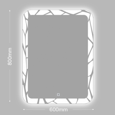 Зеркало 800x600 бытовое навесное с подсветкой ЗП-31 - изображение 4