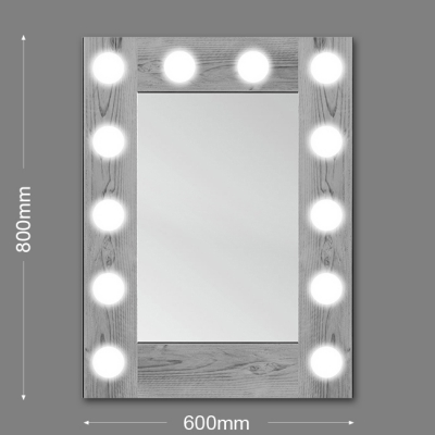 Зеркало бытовое навесное с подсветкой (гримерное) 600х800 ЗП-119 - изображение 2