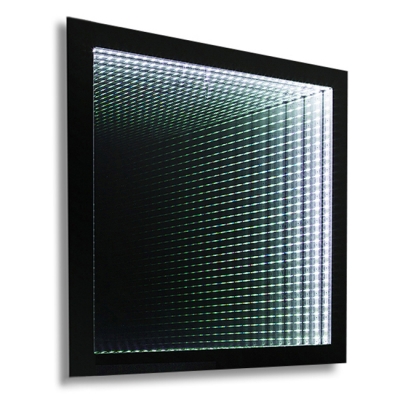 Зеркало бытовое навесное с подсветкой"тоннель" 700*700 ЗП-128 - изображение 1