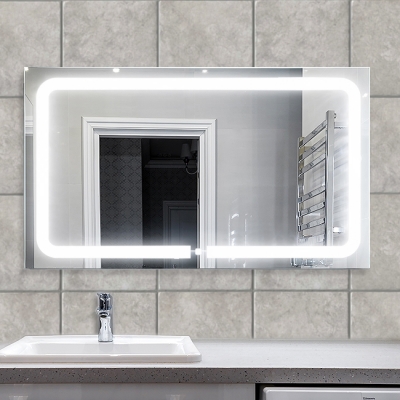Зеркало бытовое навесное с подсветкой 1000*600 ЗП-41 - изображение 2