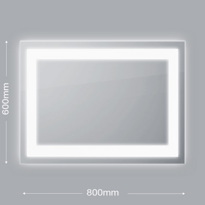 Зеркало бытовое навесное с подсветкой 600x800 ЗП-43 - изображение 4